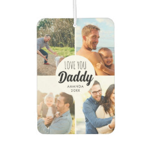 Cute Love You 'Daddy' Custom Photo Collage Air Freshener