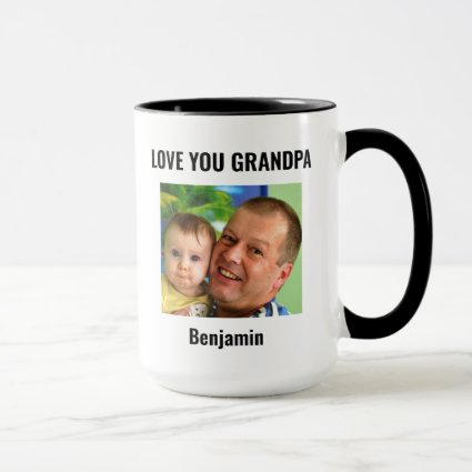 Cute Love You Grandpa Nutritional Facts Photo