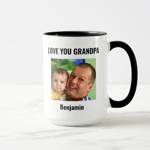 Cute Love You Grandpa Nutritional Facts Photo