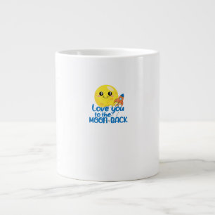 Cute Love You To The Moon And Back Rocket Space Wh Giant Coffee Mug