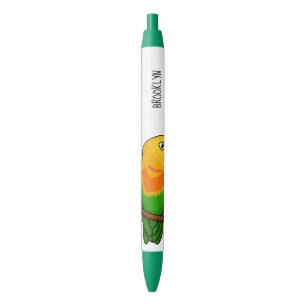 Cute lovebird cartoon parrot pen