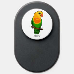 Cute lovebird cartoon parrot PopSocket