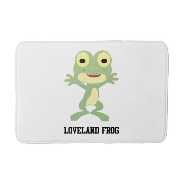 Cute Loveland Frog Bath Mat (Front)