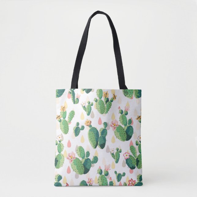 Cute Lovely Cactus Succulent Bag (Front)