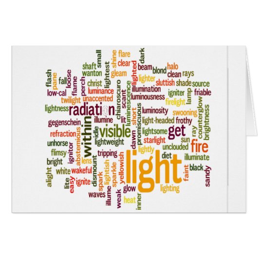 Cute Lovely Light text Inspired Art Design Cards (Front Horizontal)