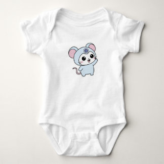 Cute lovely little mouse baby bodysuit