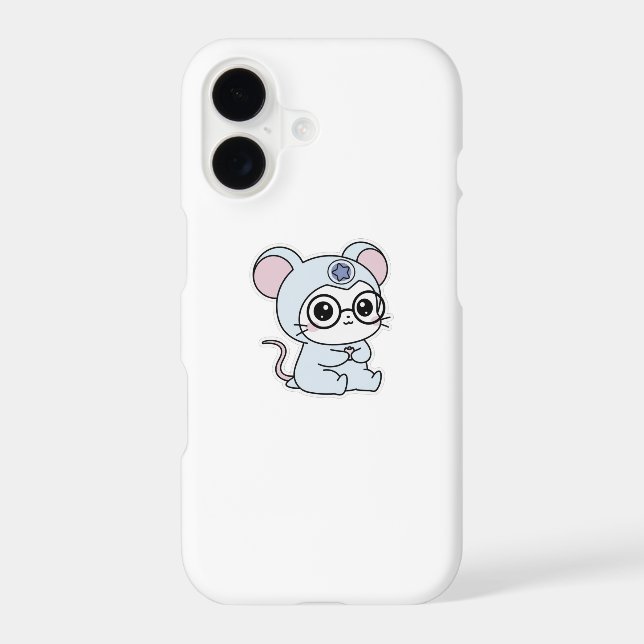 Cute lovely little mouse  iPhone case (Back)