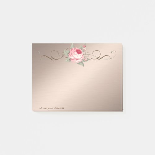 Cute Lovely  Stylish Elegant Rose Post_it Notes