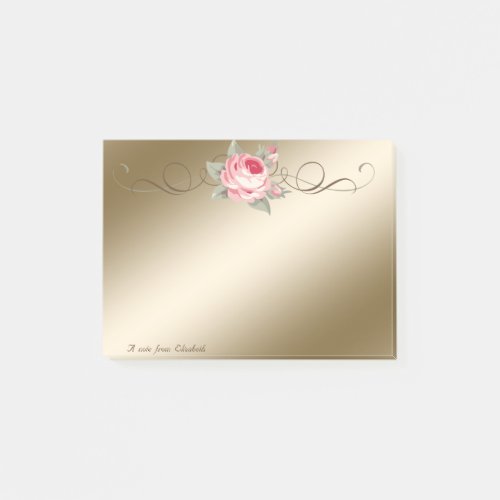 Cute Lovely  Stylish Elegant Rose Post_it Notes