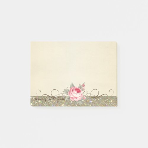 Cute Lovely  Stylish Elegant Rose Post_it Notes