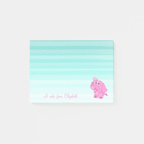 Cute Lovely  Stylish Girly Baby Elephant Post_it Notes