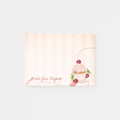 Cute Lovely  Stylish Girly  Cupcake Post_it Notes