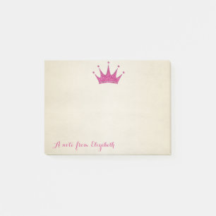 Cute Lovely  Stylish ,Glittery Tiara Post-it Notes