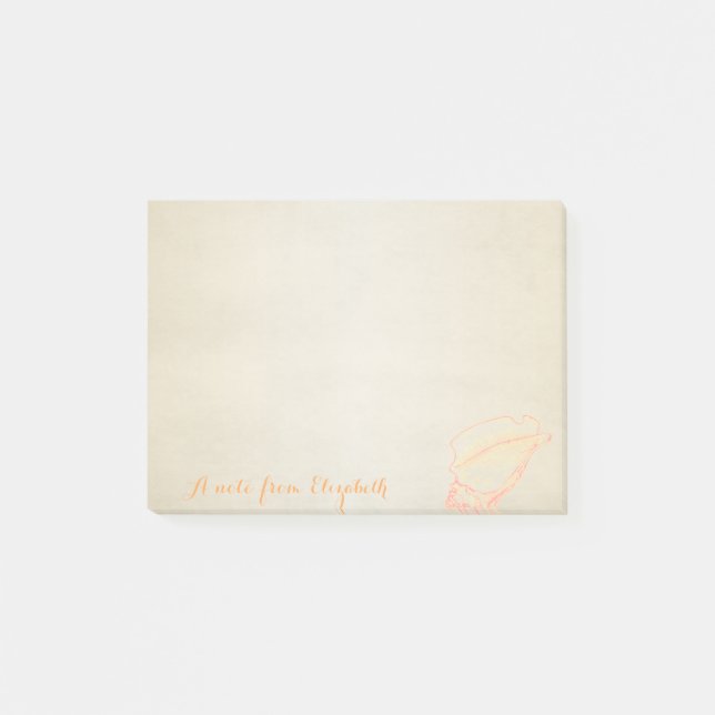 Cute Lovely  Stylish,Shell Post-it Notes (Front)