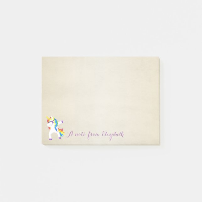 Cute Lovely  Stylish Unicorn Post-it Notes (Front)