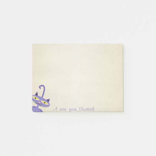 Cute Lovely  Stylish  Whimsical Cat Post_it Notes