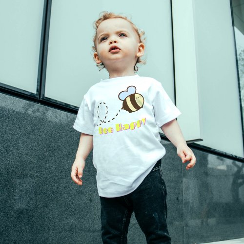 Cute Lovely Trendy Colorful Bee  Toddler T_shirt
