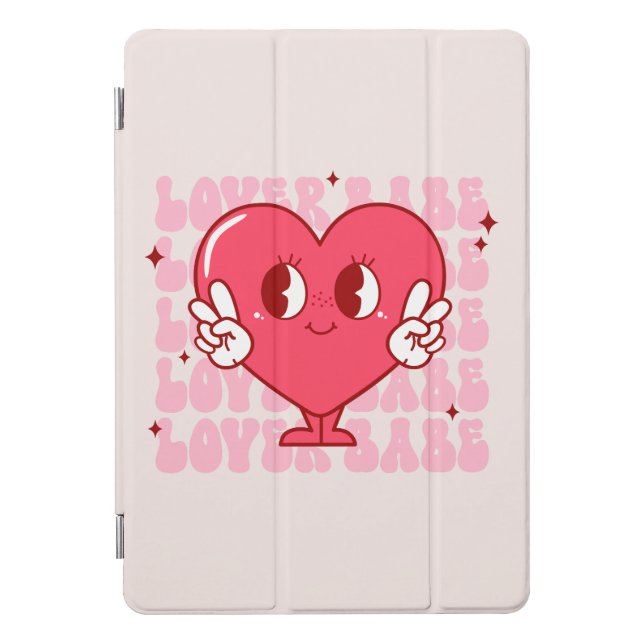 Cute Lover Babe Heart iPad Pro Cover (Front)