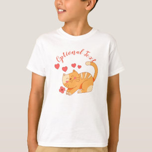 Cute Loving Orange Tabby Kitten   T-Shirt