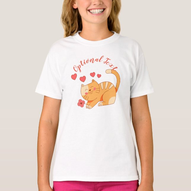 Cute Loving Orange Tabby Kitten    T-Shirt (Front)