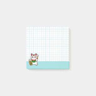 Cute Lucky Cat Post-it Notes