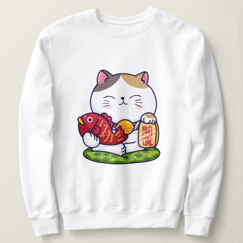 Cute Lucky Cat Sweatshirt