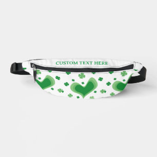 Cute lucky clover St Patrick's Day fanny pack bag