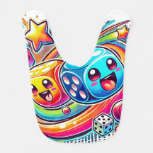 Cute Lucky Dice – Colorful Kawaii Gaming Art