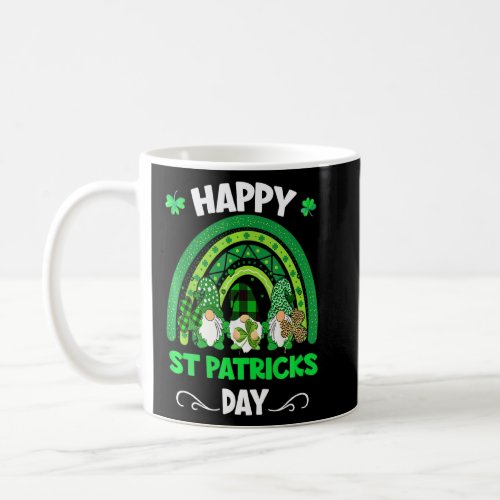 Cute Lucky Rainbow Gnome Family Outfit Happy St Pa Coffee Mug