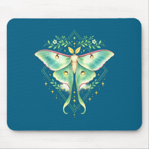 Cute luna moth beautiful butterfly insect lover mouse pad