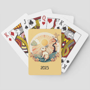 Cute, Lunar New Year, Year of the Rabbit Poker Cards