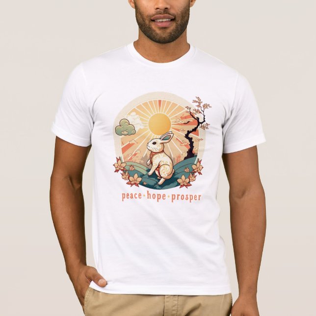 Cute, Lunar New Year, Year of the Rabbit T-Shirt (Front)
