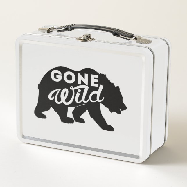 Cute lunch box  Bear gone wild  theme kids (Front)