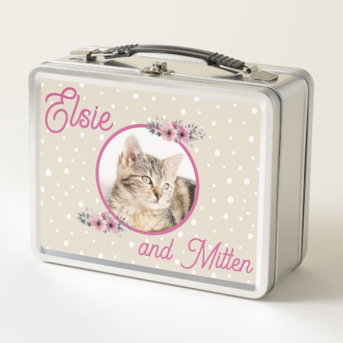 Cute lunch box with your favorite cat dog or pet