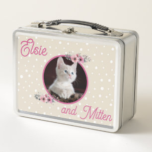 Cute lunch box with your favorite cat, dog or pet