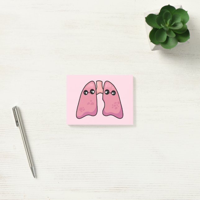 Cute Lungs - Human Biology Post-it Notes (Office)