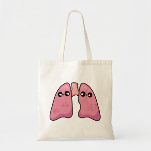 Cute Lungs - Human Biology Tote Bag