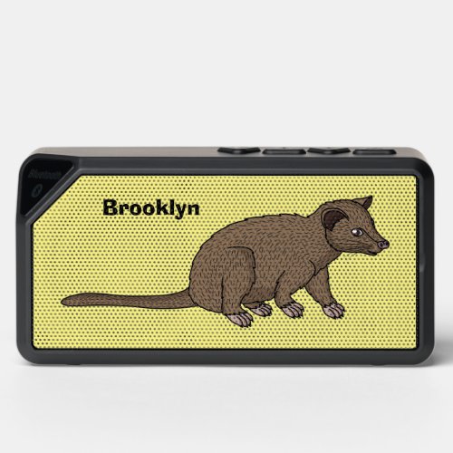 Cute luwak civet cartoon illustration  bluetooth speaker