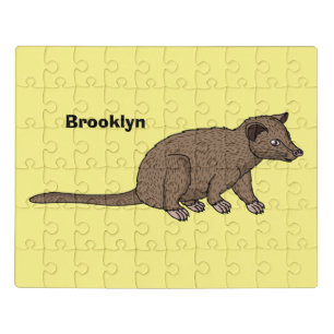 Cute luwak civet cartoon illustration jigsaw puzzle