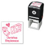 Cute Mac Loves Cheese Custom Chef/Teacher/Kid Name Self-inking Stamp