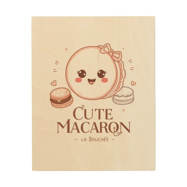 Cute Macaron – French Macaron Wall Art (Front)
