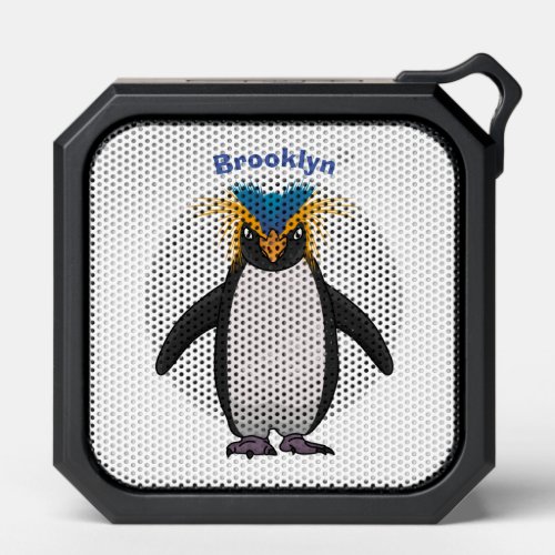 Cute macaroni penguin cartoon illustration bluetooth speaker