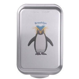 Cute macaroni penguin cartoon illustration cake pan