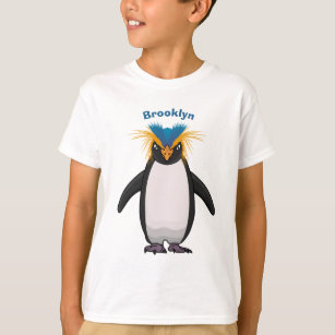 Cute macaroni penguin cartoon illustration T-Shirt