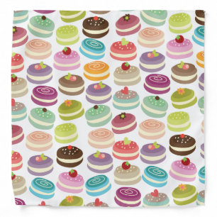 Cute Macarons Pattern Bandana