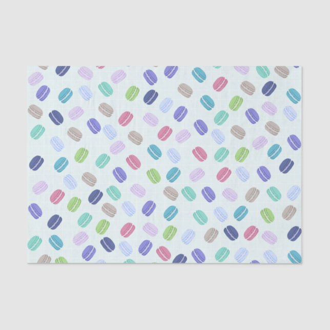 Cute Macarons Tissue Paper (Front)