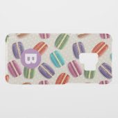 Cute Macaroon Pattern Dotty Purple Monogram Uncommon Samsung Galaxy Case (Back (Horizontal))