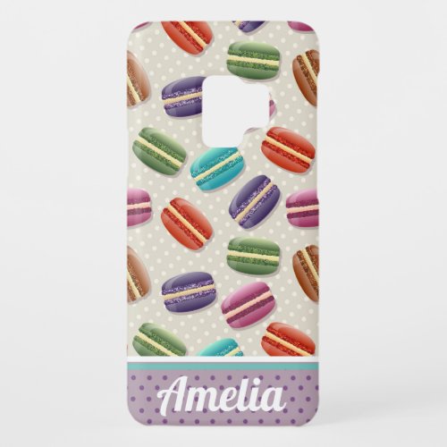 Cute Macaroons Dotty Pattern Personalised  Case_Mate Samsung Galaxy S9 Case