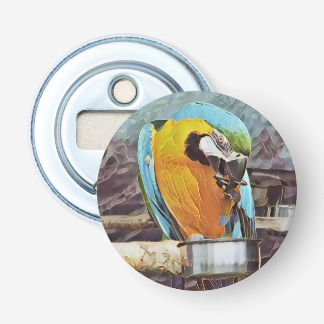 CUTE MACAW BOTTLE OPENER (Front)