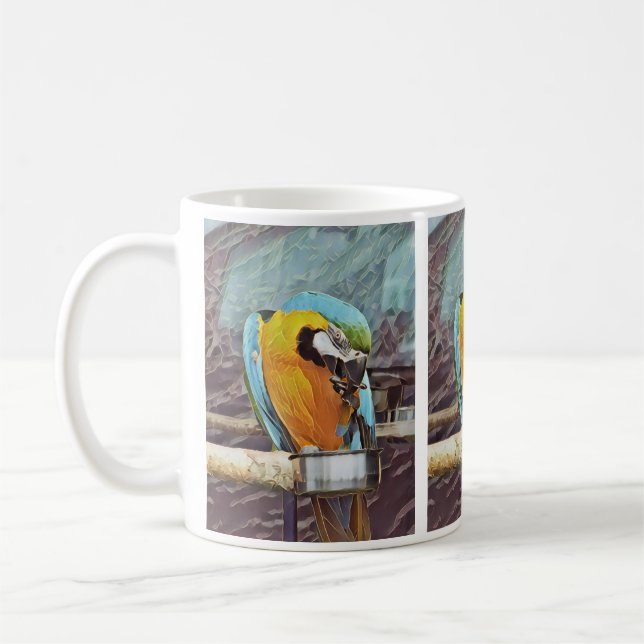 CUTE MACAW COFFEE MUG (Left)